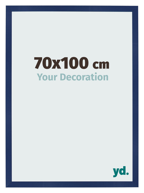 Cornice 70x100cm Blu Scuro Spazzato MDF Bologna Davanti Dimensione | Yourdecoration.it