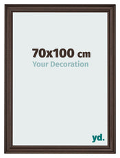 Cornice 70x100cm Quercia Scura MDF Lazio Davanti Dimensione | Yourdecoration.it