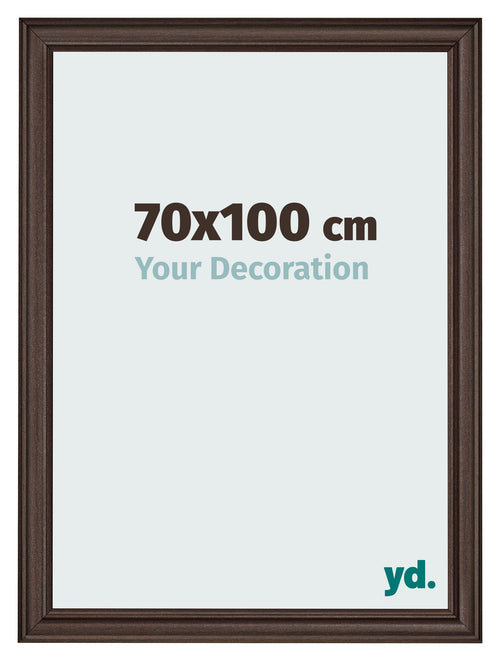 Cornice 70x100cm Quercia Scura MDF Lazio Davanti Dimensione | Yourdecoration.it