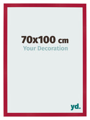 Cornice 70x100cm Rosso MDF Bologna Davanti Dimensione | Yourdecoration.it