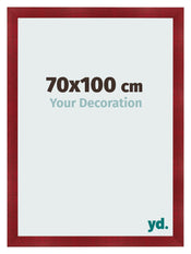 Cornice 70x100cm Vino Rosso Spazzato MDF Pisa Davanti Dimensione | Yourdecoration.it