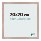 Cornice 70x70 cm Rosa Antico MDF Bologna Davanti Dimensione | Yourdecoration.it