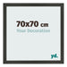 Cornice 70x70cm Antracite MDF Bologna Davanti Dimensione | Yourdecoration.it