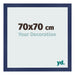 Cornice 70x70cm Blu Scuro Spazzato MDF Bologna Davanti Dimensione | Yourdecoration.it
