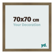 Cornice 70x70cm Bronzo Decorativo MDF Bologna Davanti Dimensione | Yourdecoration.it