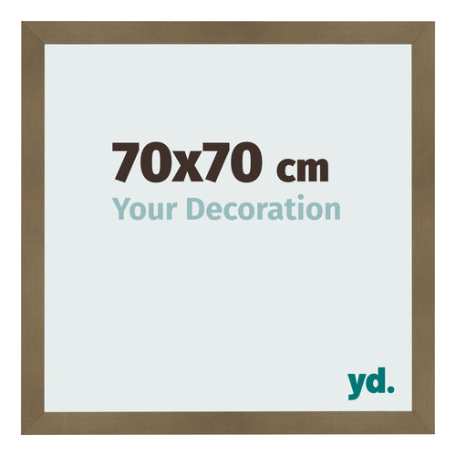 Cornice 70x70cm Bronzo Decorativo MDF Bologna Davanti Dimensione | Yourdecoration.it