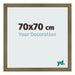 Cornice 70x70cm Bronzo Decorativo MDF Bologna Davanti Dimensione | Yourdecoration.it