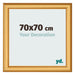 Cornice 70x70cm Oro Opaco MDF Lazio Davanti Dimensione | Yourdecoration.it