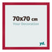 Cornice 70x70cm Rosso MDF Bologna Davanti Dimensione | Yourdecoration.it