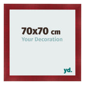 Cornice 70x70cm Vino Rosso Spazzato MDF Pisa Davanti Dimensione | Yourdecoration.it