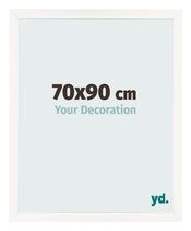 Cornice 70x90 cm Bianco Lucente MDF Bologna Davanti Dimensione | Yourdecoration.it