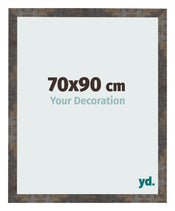 Cornice 70x90 cm Metallo Ossidato MDF Bologna Davanti Dimensione | Yourdecoration.it