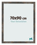 Cornice 70x90 cm Metallo Ossidato MDF Bologna Davanti Dimensione | Yourdecoration.it