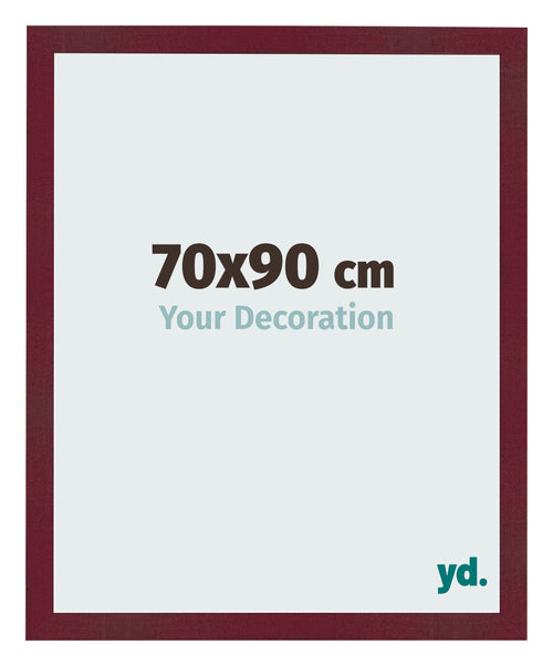 Cornice 70x90 cm Vino Rosso Spazzato MDF Bologna Davanti Dimensione | Yourdecoration.it