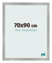 Cornice 70x90cm Alluminio Spazzolato MDF Bologna Davanti Dimensione | Yourdecoration.it