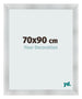 Cornice 70x90cm Alluminio Spazzolato MDF Pisa Davanti Dimensione | Yourdecoration.it