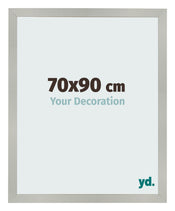 Cornice 70x90cm Argento Opaco MDF Bologna Davanti Dimensione | Yourdecoration.it