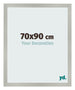 Cornice 70x90cm Argento Opaco MDF Bologna Davanti Dimensione | Yourdecoration.it