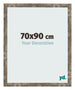 Cornice 70x90cm Blu Oro Fondente MDF Bologna Davanti Dimensione | Yourdecoration.it