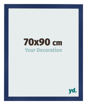 Cornice 70x90cm Blu Scuro Spazzato MDF Bologna Davanti Dimensione | Yourdecoration.it