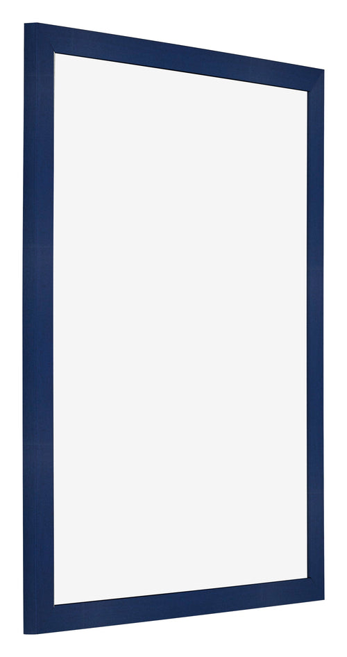 Cornice 70x90cm Blu Scuro Spazzato MDF Bologna Davanti Obliquo | Yourdecoration.it