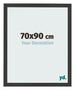 Cornice 70x90cm Grana Di Legno Nero MDF Bologna Davanti Dimensione | Yourdecoration.it