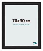 Cornice 70x90cm Grana Di Legno Nero MDF Lazio Davanti Dimensione | Yourdecoration.it