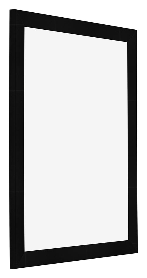 Cornice 70x90cm Nero Argento Lucido MDF Pisa Davanti Obliquo | Yourdecoration.it