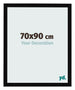 Cornice 70x90cm Nero Lucente MDF Bologna Davanti Dimensione | Yourdecoration.it
