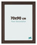 Cornice 70x90cm Quercia Scura MDF Lazio Davanti Dimensione | Yourdecoration.it
