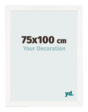 Cornice 75x100 cm Bianco Lucente MDF Bologna Davanti Dimensione | Yourdecoration.it