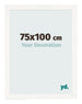 Cornice 75x100 cm Bianco Lucente MDF Bologna Davanti Dimensione | Yourdecoration.it