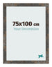 Cornice 75x100 cm Metallo Ossidato MDF Bologna Davanti Dimensione | Yourdecoration.it