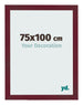 Cornice 75x100 cm Vino Rosso Spazzato MDF Bologna Davanti Dimensione | Yourdecoration.it
