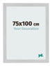 Cornice 75x100cm Acciaio Inox MDF Bologna Davanti Dimensione | Yourdecoration.it