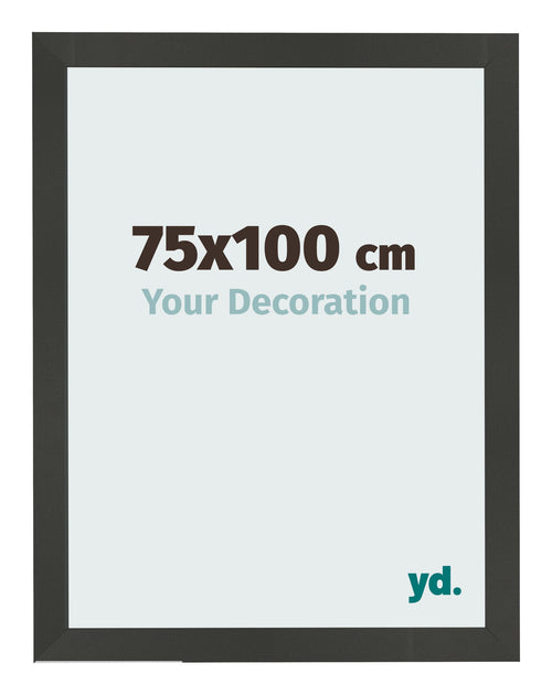 Cornice 75x100cm Antracite MDF Bologna Davanti Dimensione | Yourdecoration.it