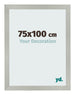 Cornice 75x100cm Argento Opaco MDF Bologna Davanti Dimensione | Yourdecoration.it