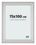 Cornice 75x100cm Argento Opaco MDF Lazio Davanti Dimensione | Yourdecoration.it
