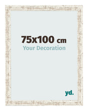 Cornice 75x100cm Bianco Vintage MDF Bologna Davanti Dimensione | Yourdecoration.it