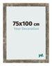 Cornice 75x100cm Blu Oro Fondente MDF Bologna Davanti Dimensione | Yourdecoration.it