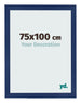 Cornice 75x100cm Blu Scuro Spazzato MDF Bologna Davanti Dimensione | Yourdecoration.it