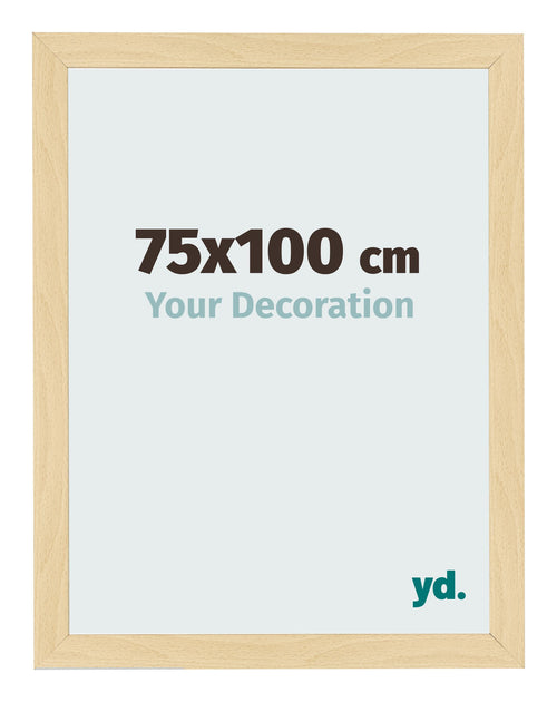 Cornice 75x100cm Faggio Decorativo MDF Bologna Davanti Dimensione | Yourdecoration.it