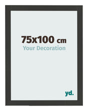 Cornice 75x100cm Grana Di Legno Nero MDF Bologna Davanti Dimensione | Yourdecoration.it