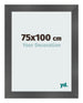 Cornice 75x100cm Nero Argento Lucido MDF Pisa Davanti Dimensione | Yourdecoration.it