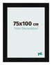 Cornice 75x100cm Nero Argento Lucido MDF Pisa Davanti Dimensione | Yourdecoration.it