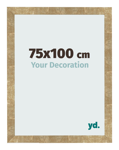 Cornice 75x100cm Oro Antico MDF Bologna Davanti Dimensione | Yourdecoration.it