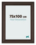 Cornice 75x100cm Quercia Scura MDF Lazio Davanti Dimensione | Yourdecoration.it