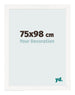Cornice 75x98 cm Bianco Lucente MDF Bologna Davanti Dimensione | Yourdecoration.it