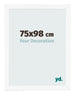 Cornice 75x98 cm Bianco Opaco MDF Bologna Davanti Dimensione | Yourdecoration.it