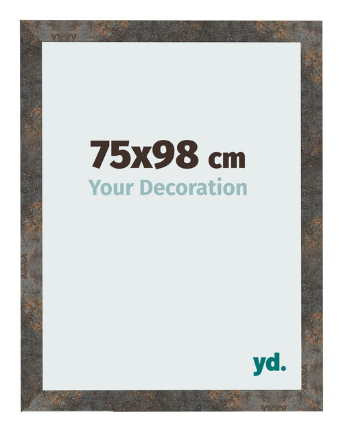 Cornice 75x98 cm Metallo Ossidato MDF Bologna Davanti Dimensione | Yourdecoration.it